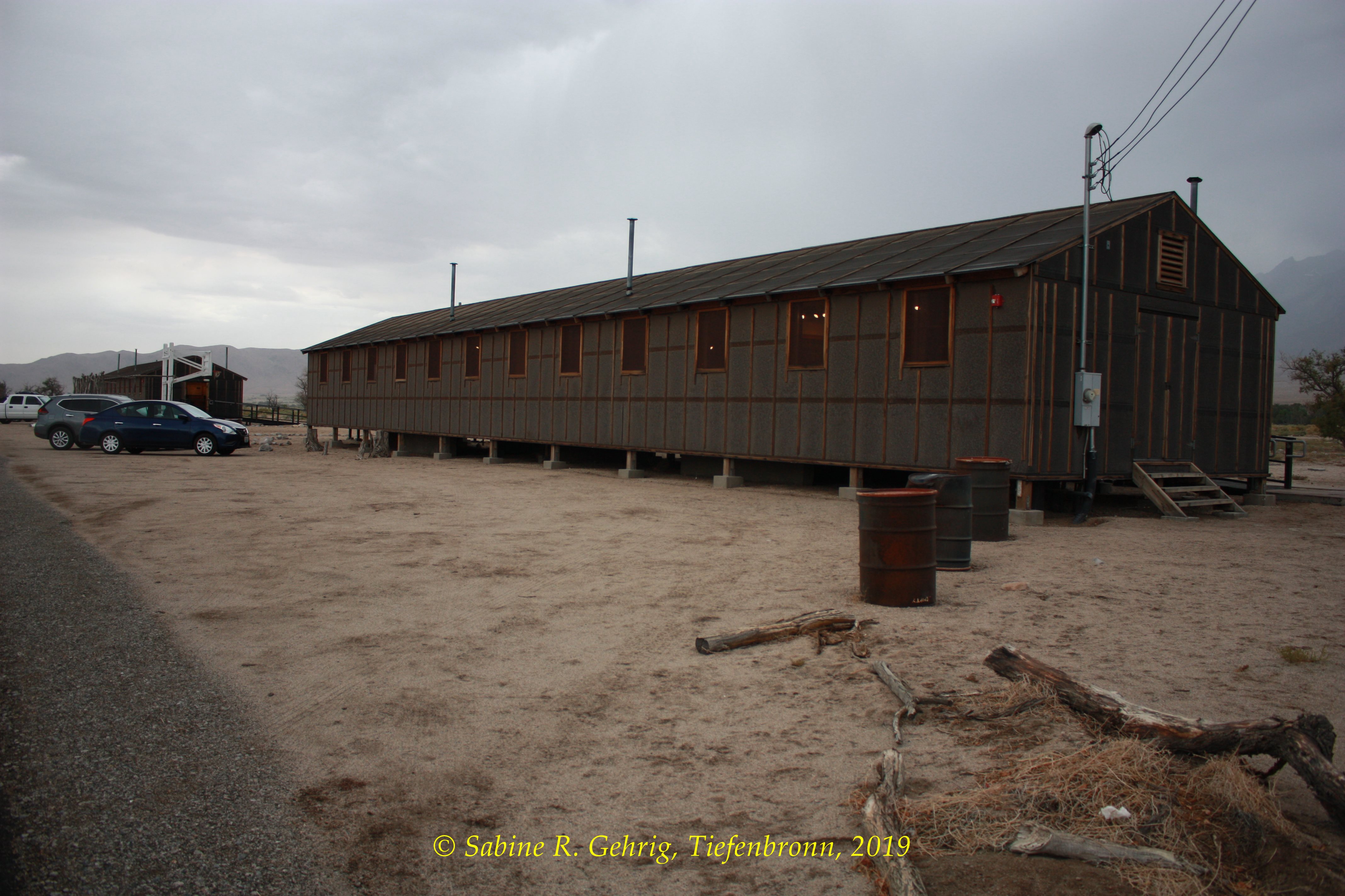 IMG_0292-Manzanar NHS - Block 14 - Barrack 8 vorne und Barrack 1 hinten
