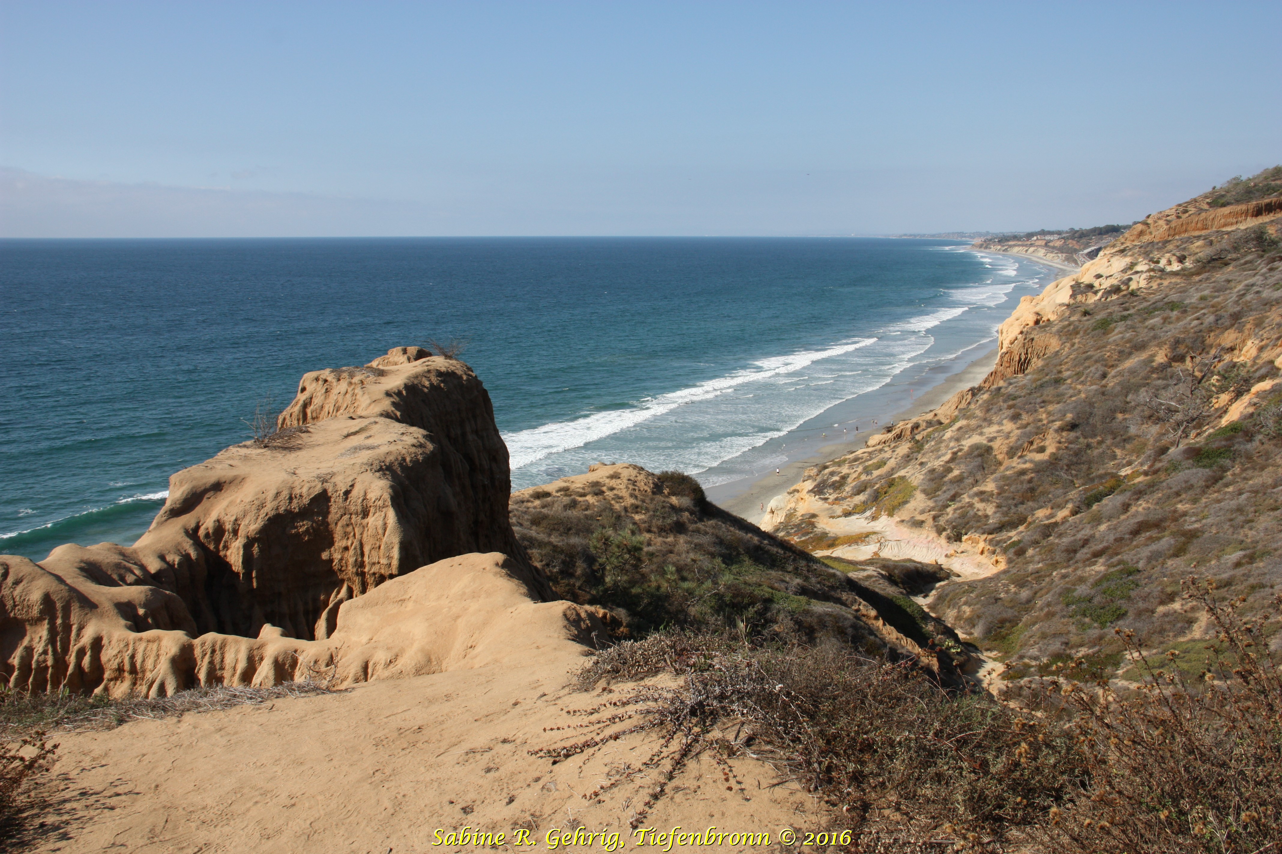 IMG_6704 - Torrey Pines SPres. - Razor Point Trail - Blick vom Razor Point nach N