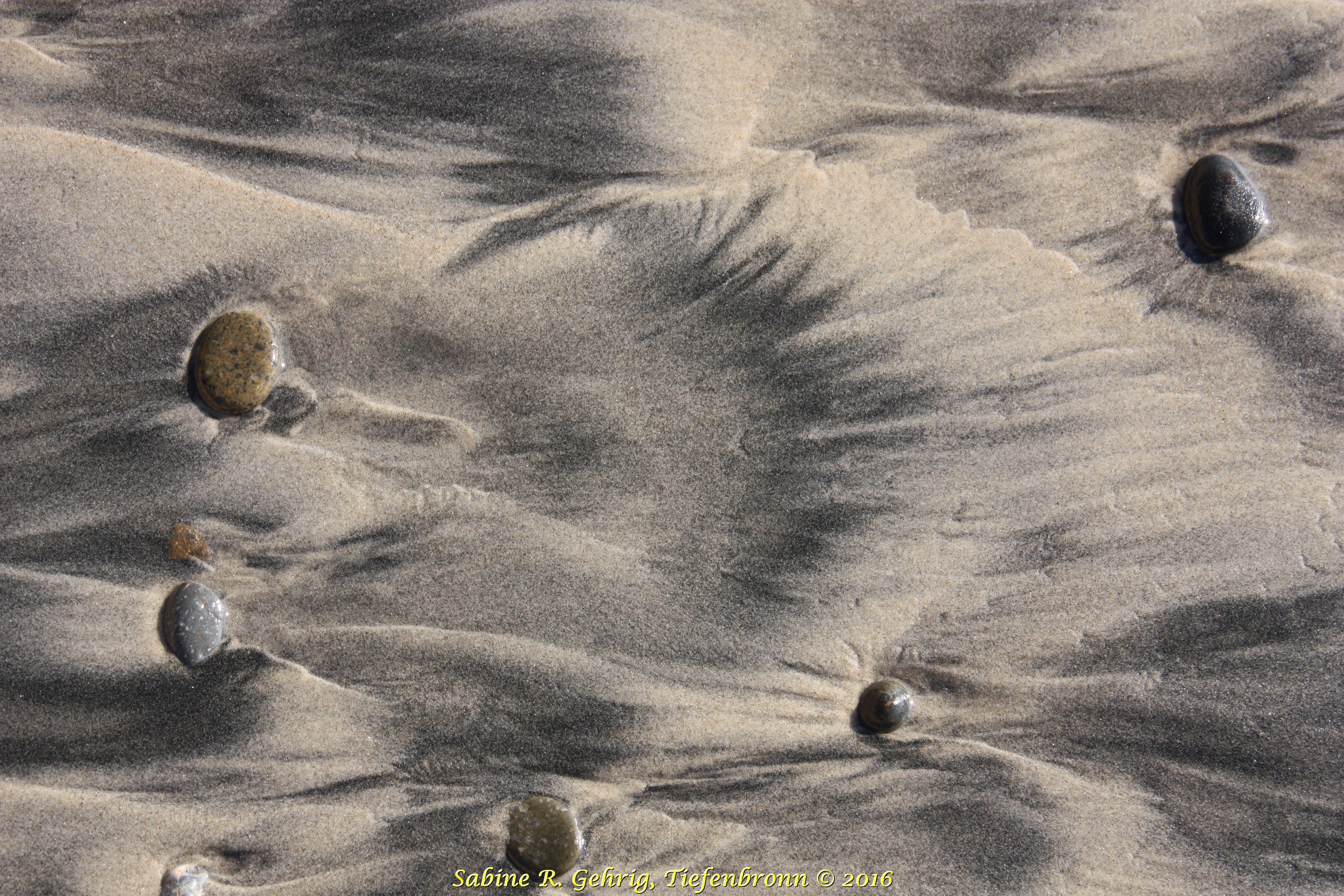 IMG_6839 - Torrey Pines SPres. Strand - Sandbild mit Steinen